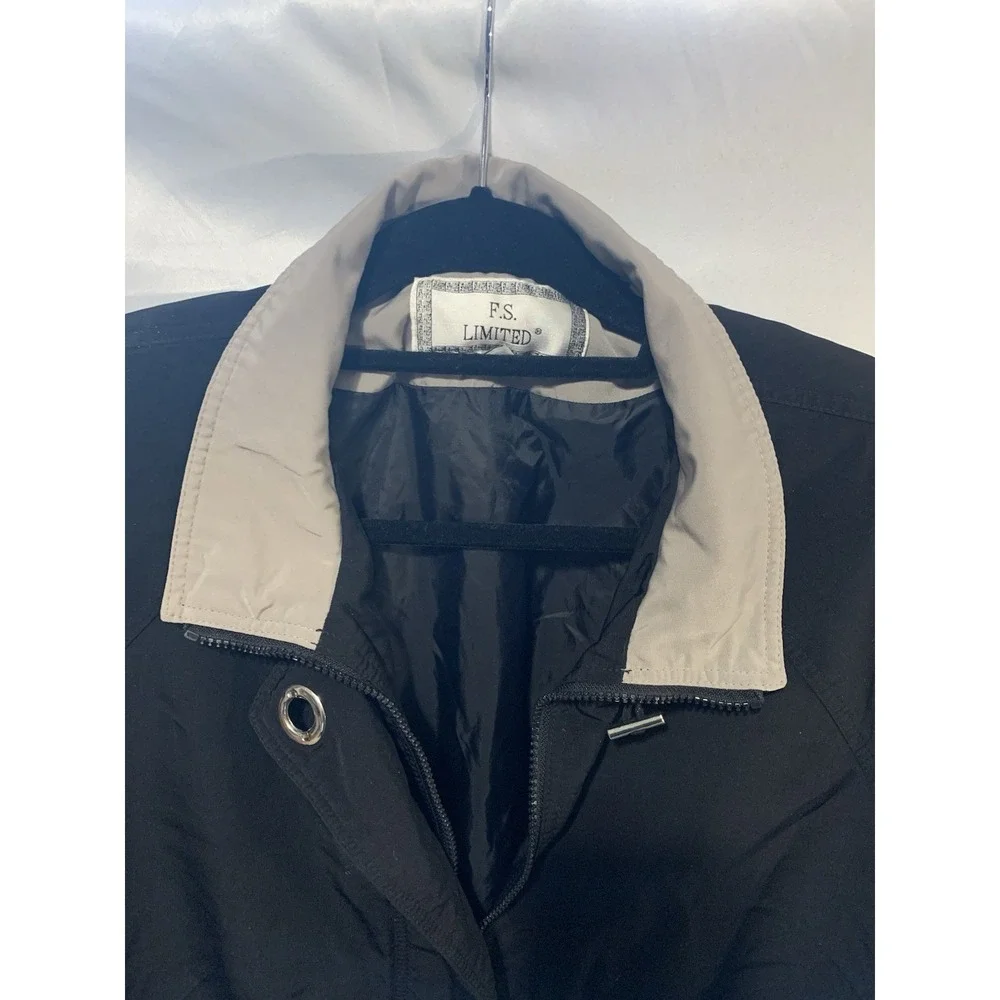 F S‎ Limited Fleet Street Black Lightweight Coat Vintage Windbreaker